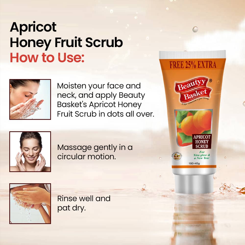 Apricot Honey Fruits Scrub How to use