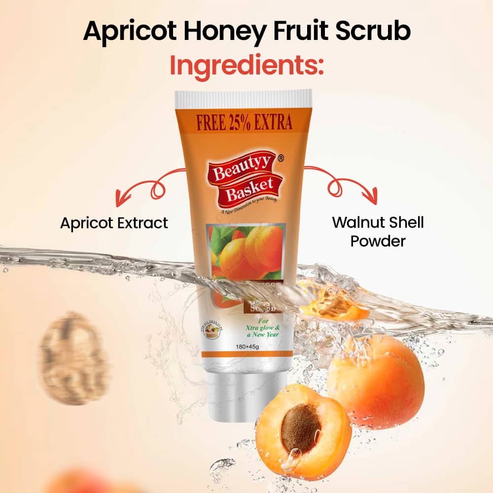 Apricot Honey Fruits Scrub Ingredients